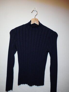 Abercrombie & Fitch Black Ribbed Turtleneck Small